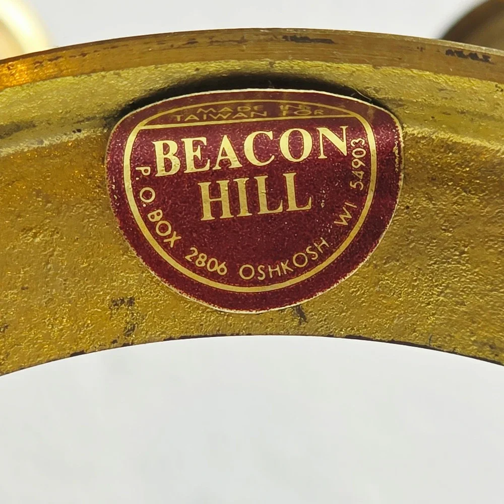 Beacon Hill Vintage Brass 6-Light Crescendo Taper Candle Holder